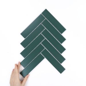 Țiglă Herringbone XL Green Mată