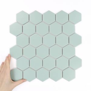 Țiglă Hexagon Mare Mentă Mată