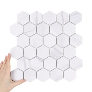 Țiglă Hexagon Mare Marble Mată