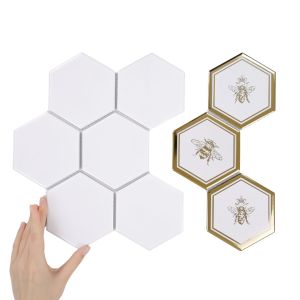 Țiglă 1/3 Hexagon XL Gold Bee