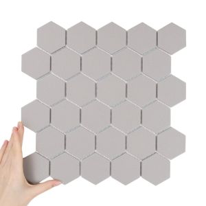 Țiglă Hexagon Mare Grafit Antiderapantă