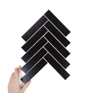 Țiglă Herringbone XL Negru Mată