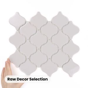 Țiglă Arabesque Mare Gri Deschis Lucioasă