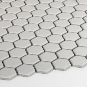 Țiglă Hexagon Mic Gri Deshis Mată