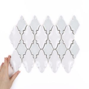 Plăci Arabesque Mirage Alb Lucios
