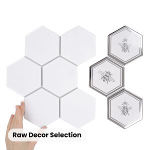 Țiglă 1/3 Hexagon XL Silver Bee