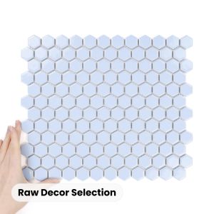 Țiglă Hexagon Mic Albastru Lucioasă