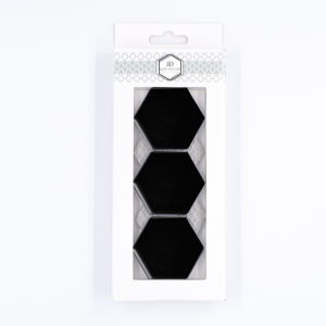 Probă: Hexagon Mare Negru Mată