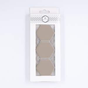 Probă: Hexagon Mare Cafe Latte Lucioasă