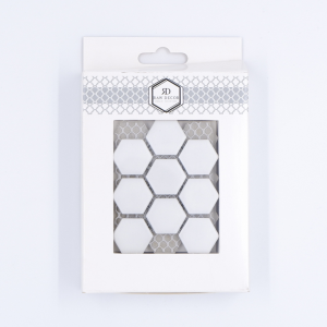 Probă: Hexagon Mic Alb Mată