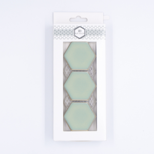 Probă: Hexagon Mare Light Moss Lucioasă