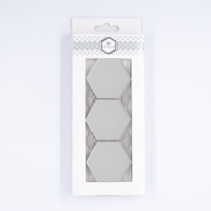 Probă: Hexagon Mare Gri Deschis Mată