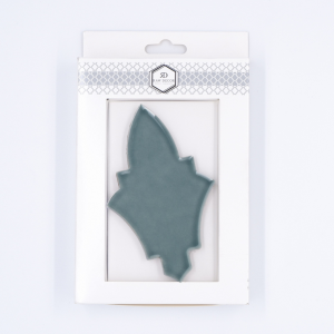 Probă: Arabesque Shield Teal Blue Lucioasă