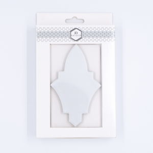 Probă: Arabesque Shield Alb Lucioasă