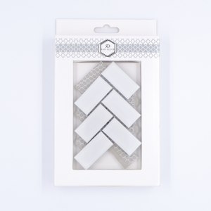 Probă: Herringbone Alb Mată