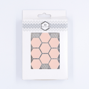 Probă: Hexagon Mic Roz Mată