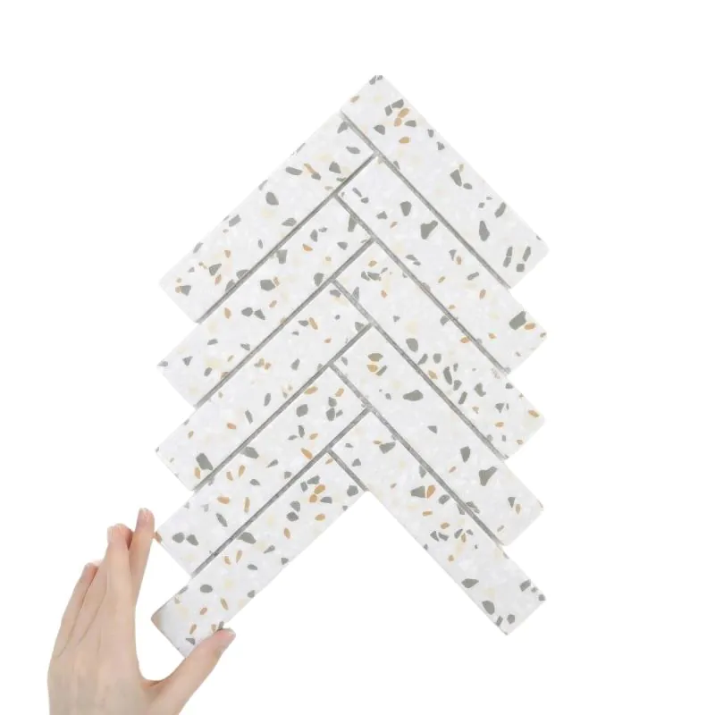 Płytka Jodełka XL Confetti Terrazzo Matowa