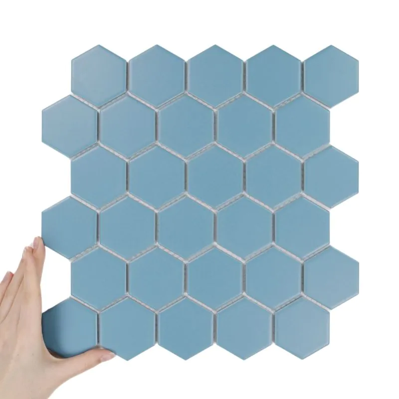 Țiglă Hexagon Mare Peacock Mată