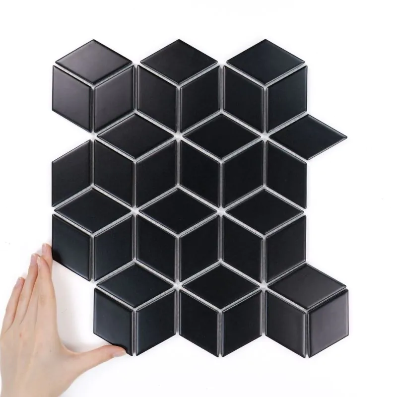 Țiglă Diamond Negru Mată