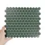 Țiglă Hexagon Mic Verde Închis Mată