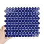 Țiglă Hexagon Mic Albastru Marin Lucioasă