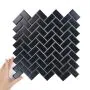 Țiglă Herringbone Negru Mată