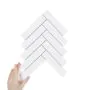 Țiglă Herringbone XL Alb Lucioasă
