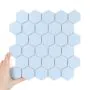 Țiglă Hexagon Mare Albastru Mată
