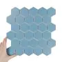 Țiglă Hexagon Mare Peacock Mată