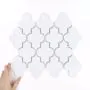 Țiglă Arabesque Dover Pure White Lucioasă