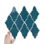 Țiglă Arabesque Shield Ocean Granate Lucioasă