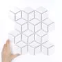 Țiglă Diamond White Star Lucioasă