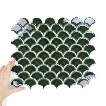 Țiglă Flabellum Mic Emerald Lucioasă