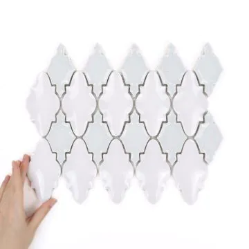 Plăci Arabesque Mirage Alb Lucios