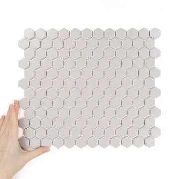 Țiglă Hexagon Mic Gri Deshis Mată