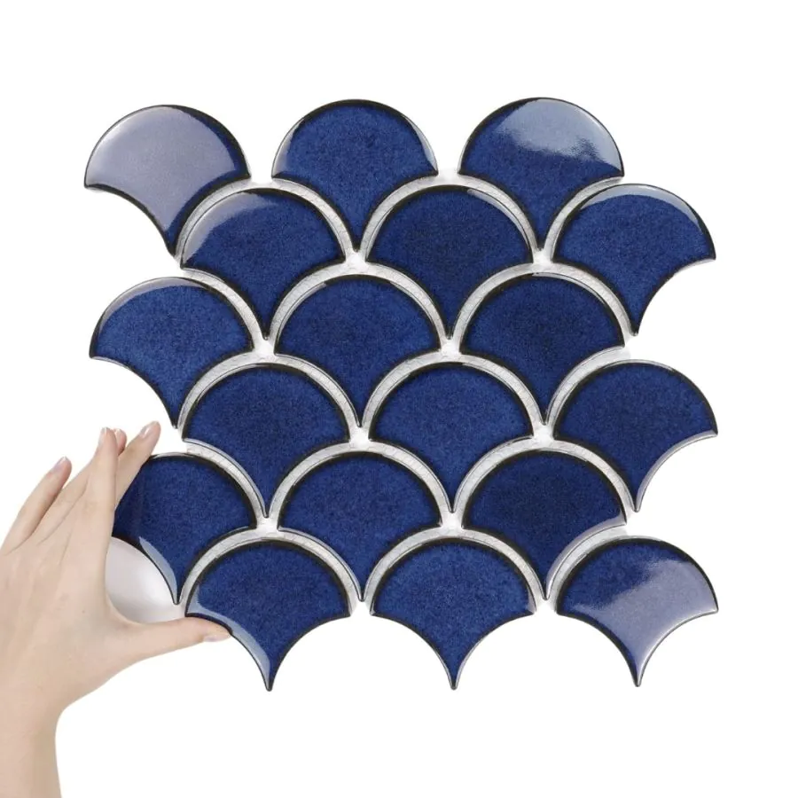 Țiglă Flabellum Deep Ocean Lucioasă