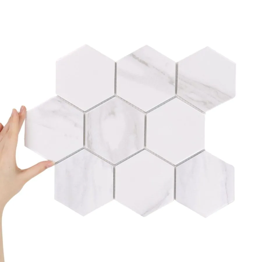 Țiglă Hexagon XL Marble Mată