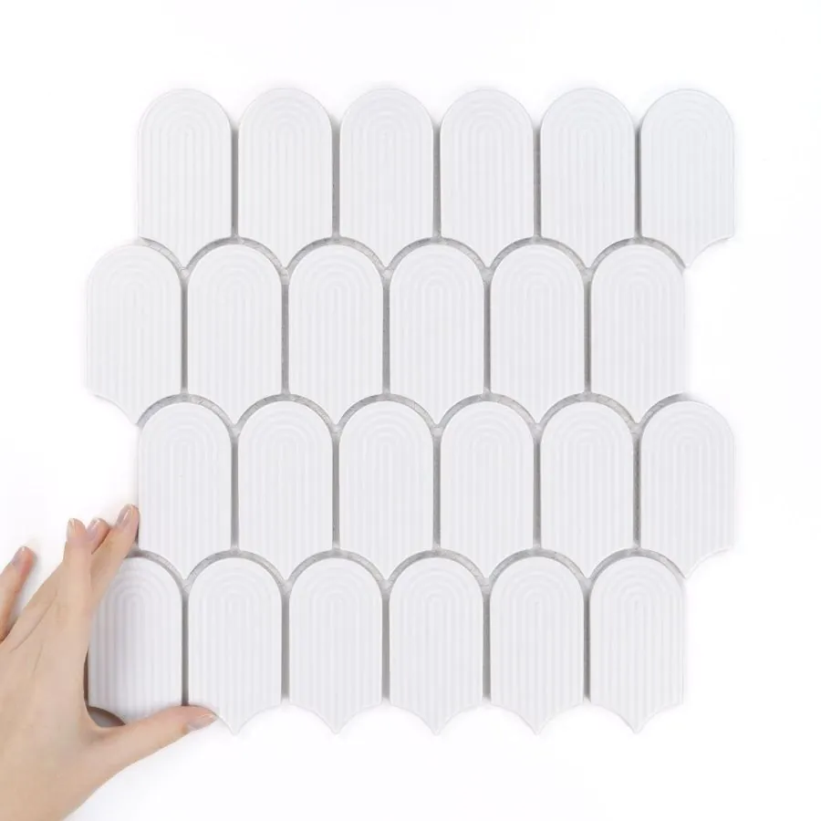 Țiglă Wave Alb Mată