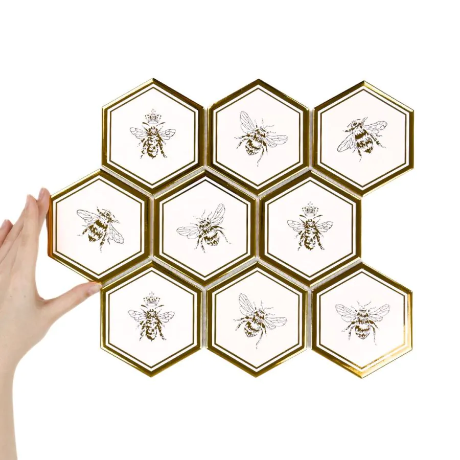 Țiglă Hexagon XL Queen Bee Gold