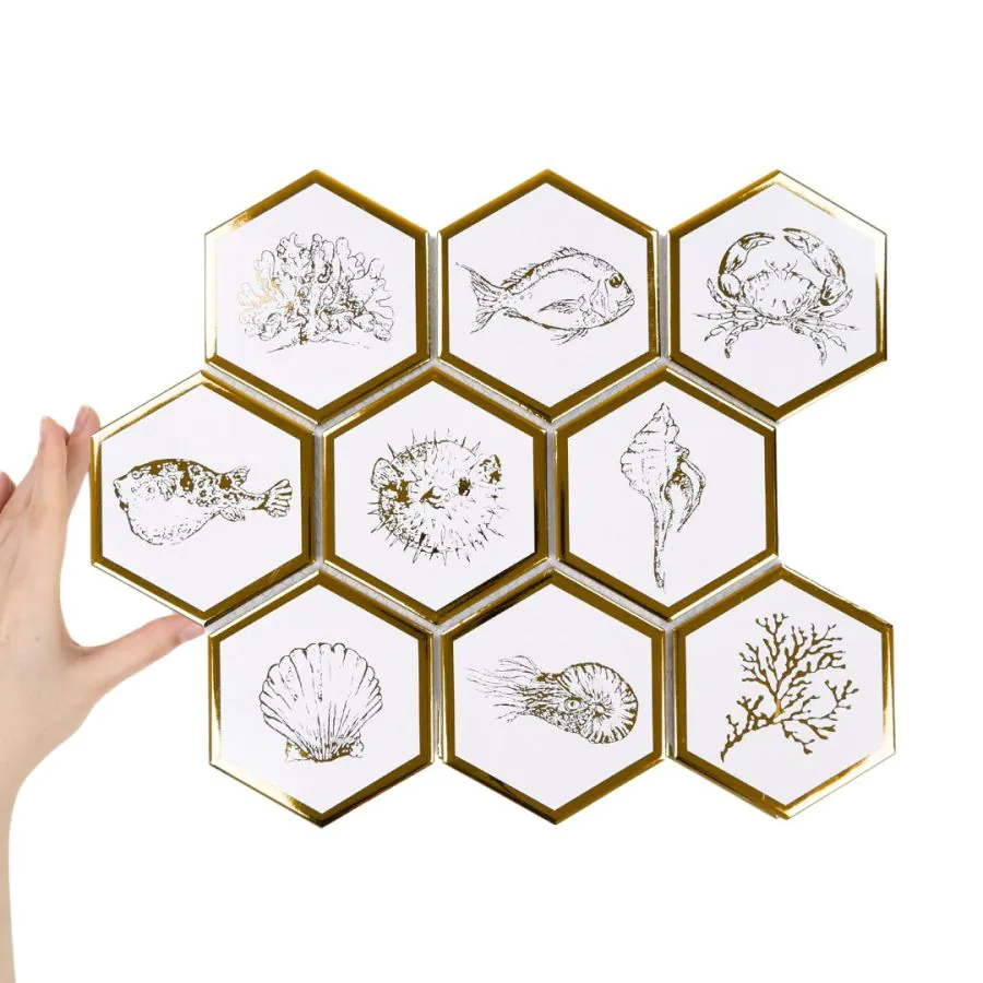 Țiglă Hexagon XL Queen Sea Coral