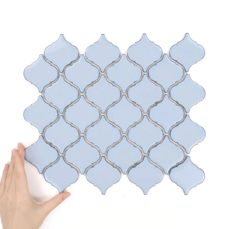 Țiglă Arabesque Mediu Baby Blue Lucioasă