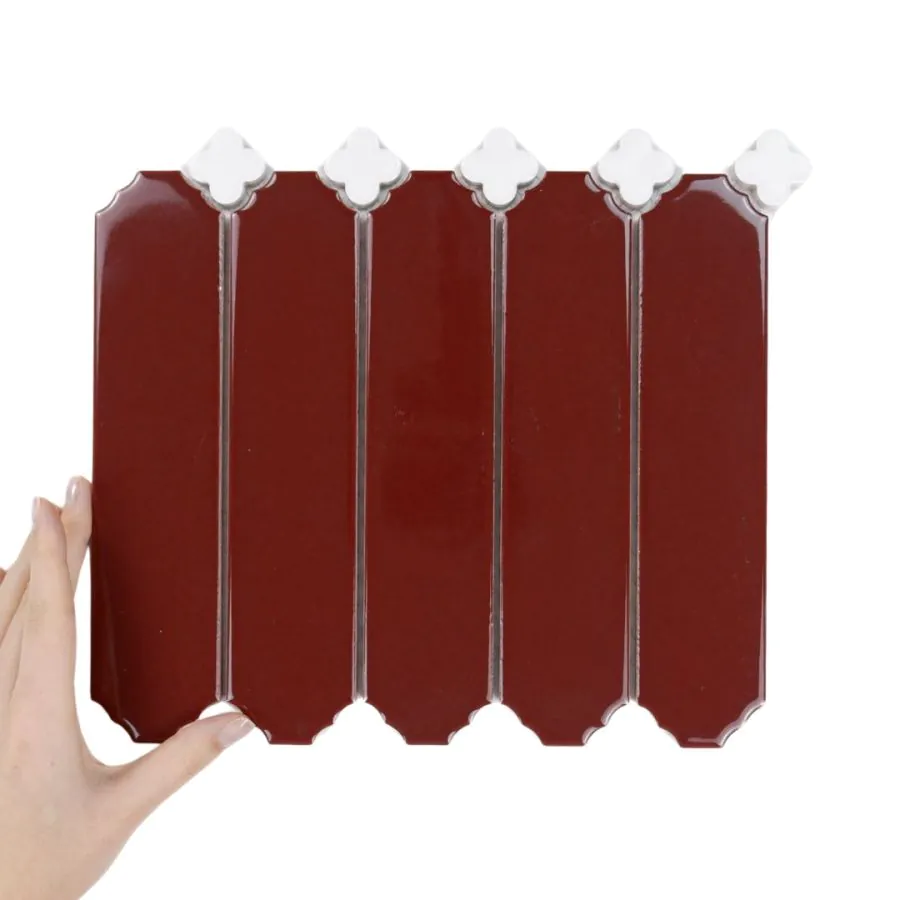 Țiglă Cecile Rubin Lucioasă Trifoi White