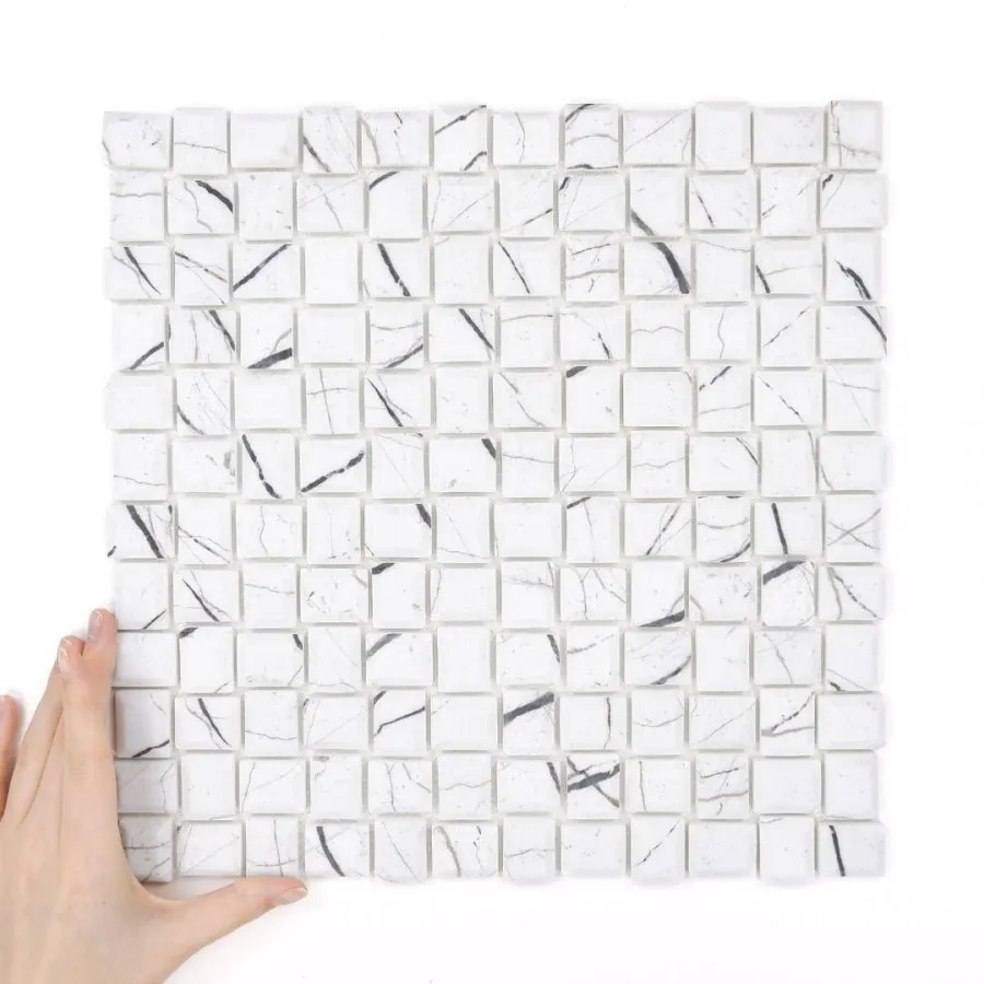 Țiglă Cube Marble Carrara Mată