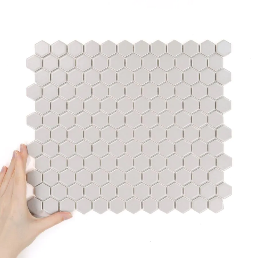 Țiglă Hexagon Mic Gri Deshis Mată