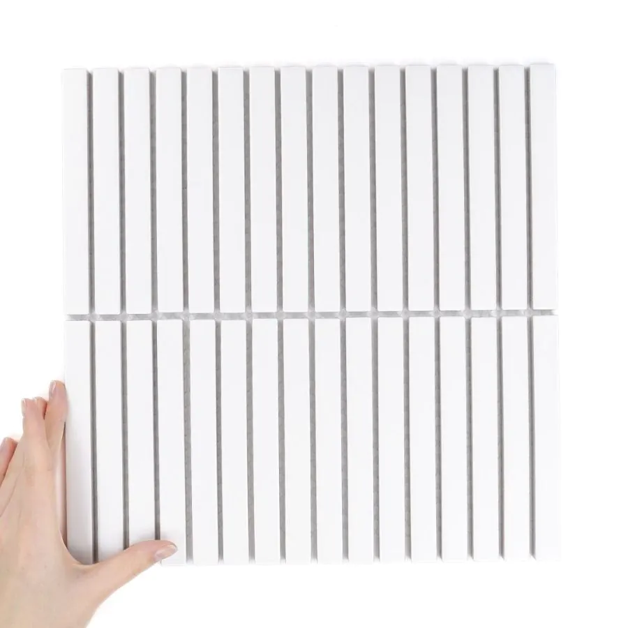 Țiglă Stick Alb Mată