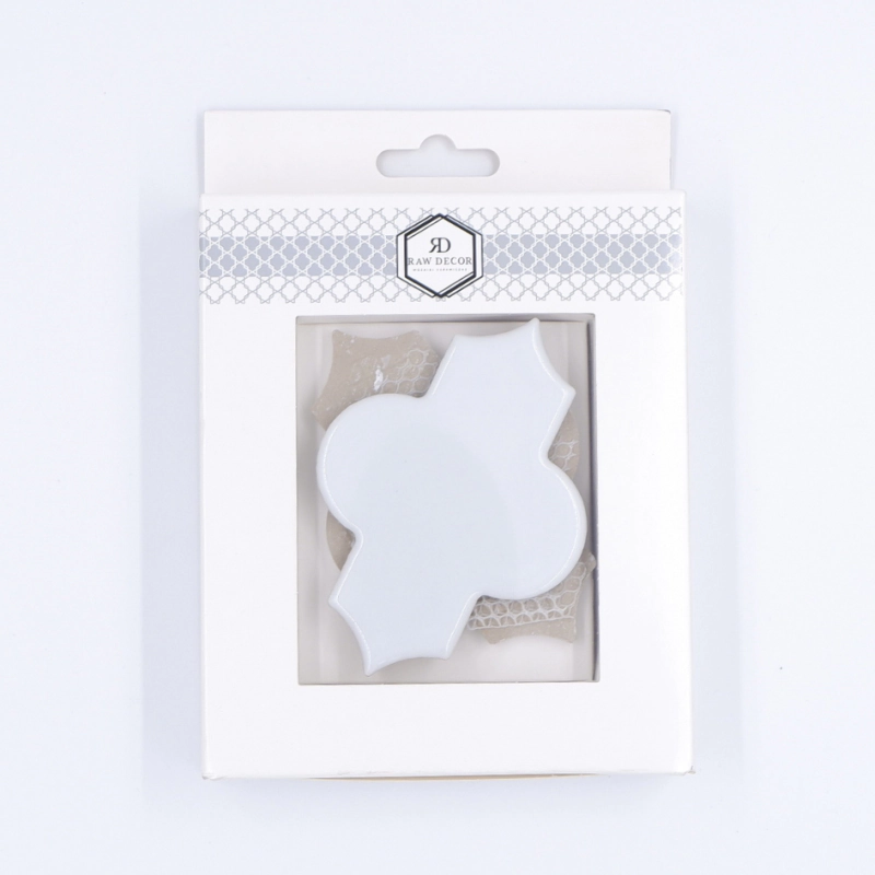 Probă: Arabesque Dover Pure White Lucioasă