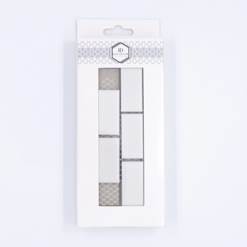 Probă: Mini Cărămidă Alb Lucioasă