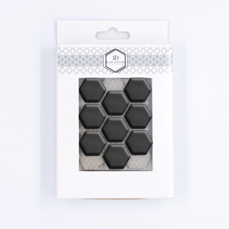 Probă: Hexagon Mic Negru Mată