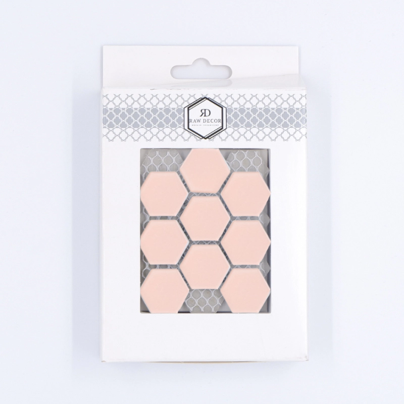 Probă: Hexagon Mic Roz Mată