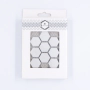 Probă: Hexagon Mic Alb Lucioasă